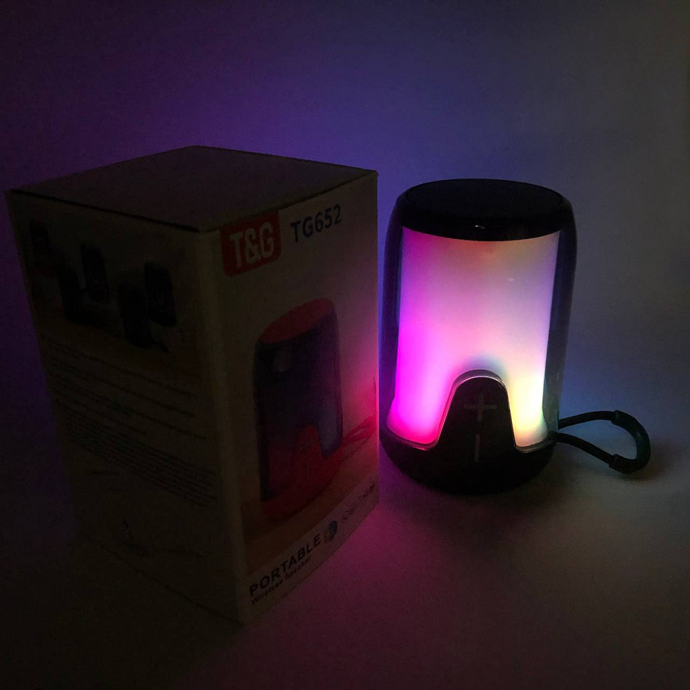Bluetooth колонка з красивим підсвічуванням TG652, Bluetooth колонка з led підсвічуванням IL-50 Львів - фото 5