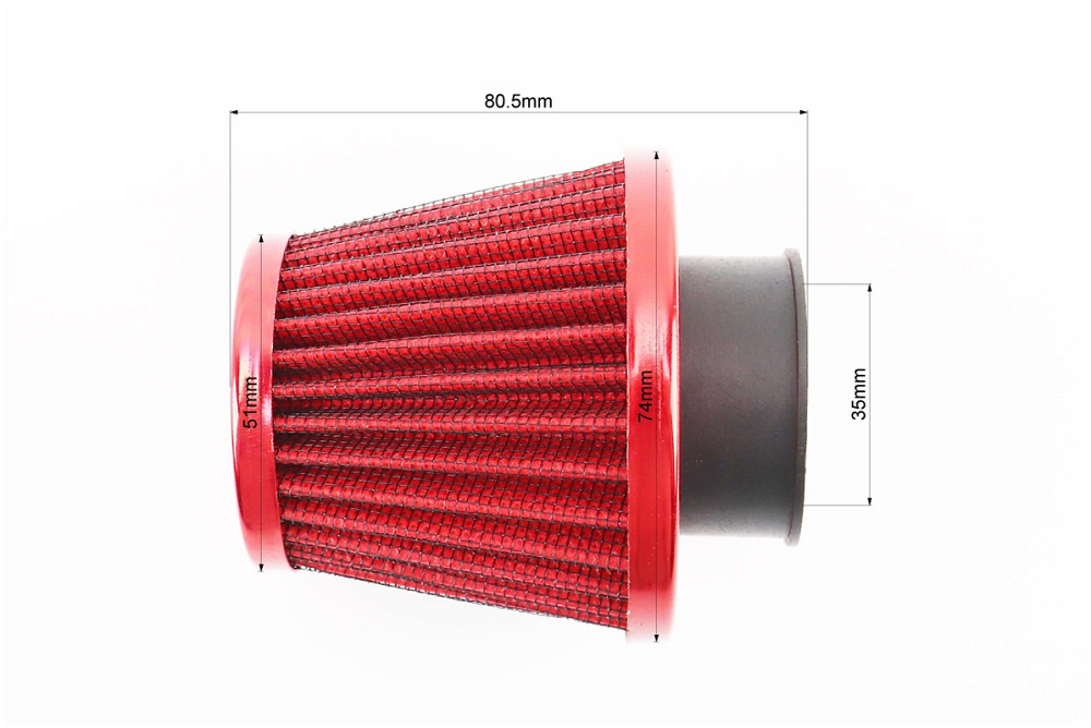 Фільтр повітряний нульовий 35мм прямий "конус" різні кольори Київ - фото 3