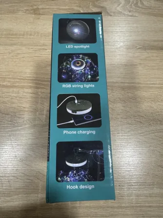 Аккумуляторный фонарь с гирляндой, USB и магнитным креплением / Подвесной фонарь для кемпинга 20м Коломия