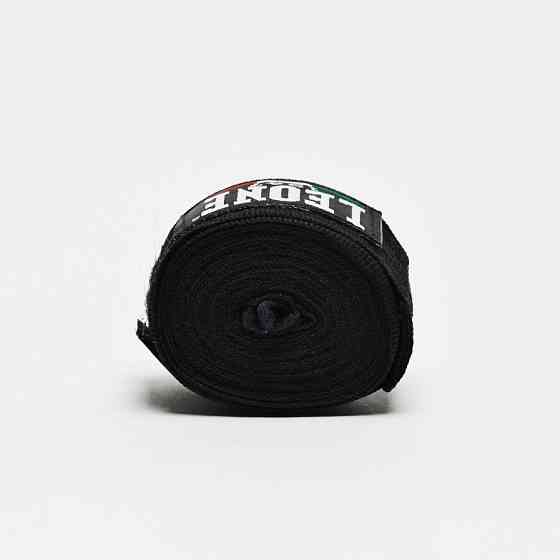 Боксерські бинти для рук Leone Black 4.5 метра чорний Спортивні бинти для боксу Київ