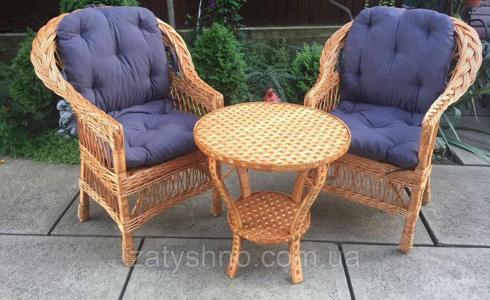Мебель плетеная из лозы  |  Мебель из лозы с подушками |мебель плетеная с овальным столом Киев - изображение 7
