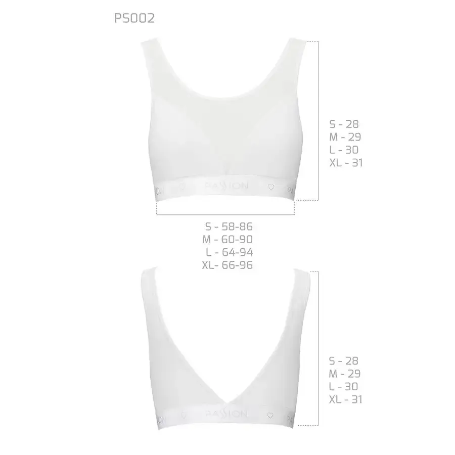 Топ з прозорою вставкою Passion PS002 TOP L, white Львов - изображение 5