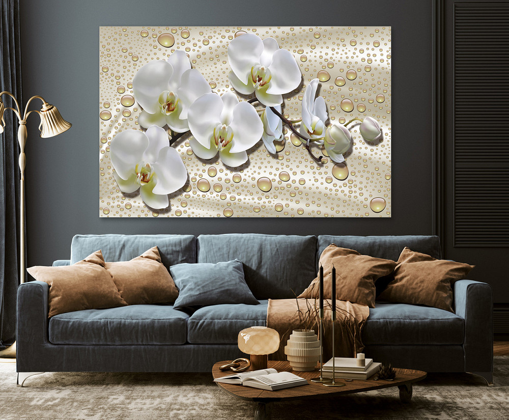 Картина холст в гостиную / спальню   Орхідея  MLP_325 60x100 см Киев - изображение 3