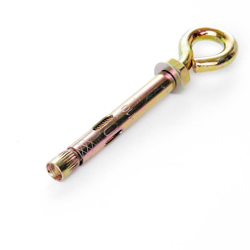 Анкер з кожухом та гайкою з O-крюком М8*60 цинк жовтий Харків - фото 1