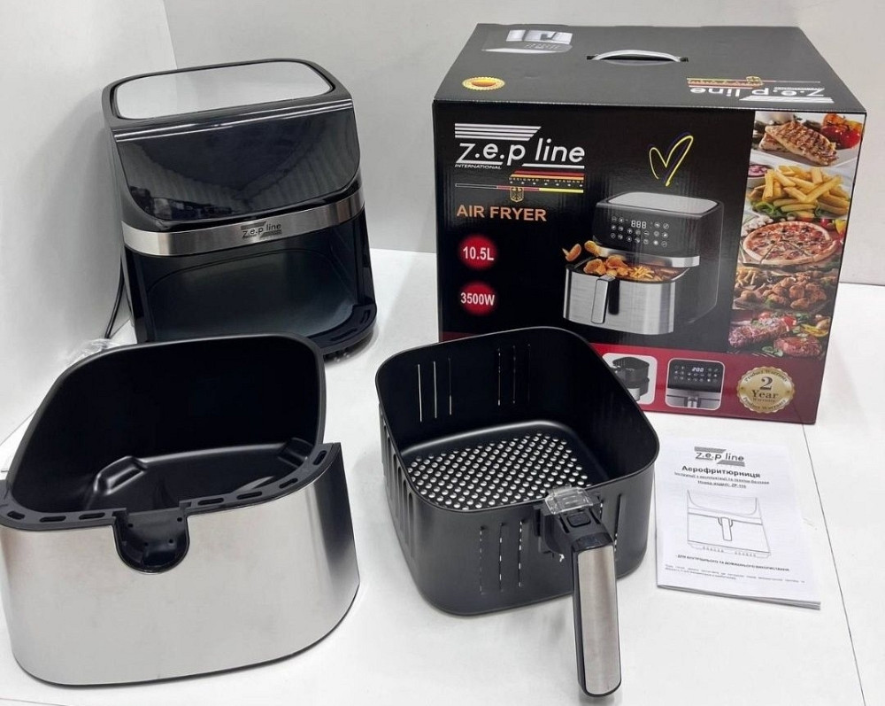 Аэрофритюрница Гриль: Zeplin-109 с сенсорным управлением , 10.5 л. 3500ВТ. Киев - изображение 5