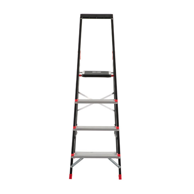 Драбина сталева, 4 сходинки, лоток для інвентарю, висота: 1350 мм, висота: висота до платформи: 850 мм, 150 кг INTERTOOL LT-0054 Киев - изображение 11