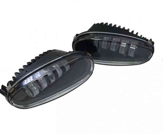 Комплект противотуманных LED фар Daewoo Lanos, Sens на 5 линз 50W белый/желтый свет (металлический корпус) Харьков
