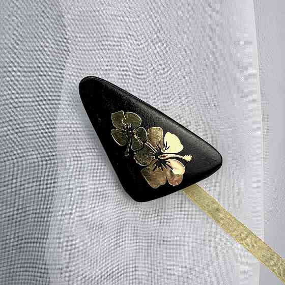 Магніти для штор і гардин Карпати набір 2 шт Чорний з золотистим (81-257) Київ