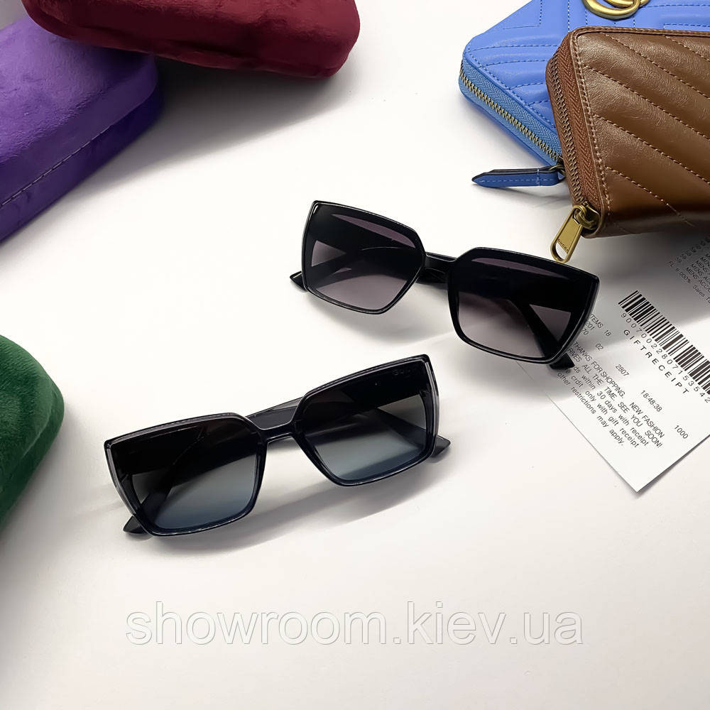 Жіночі брендові сонцезахисні окуляри GG (39160) blue Київ - фото 3