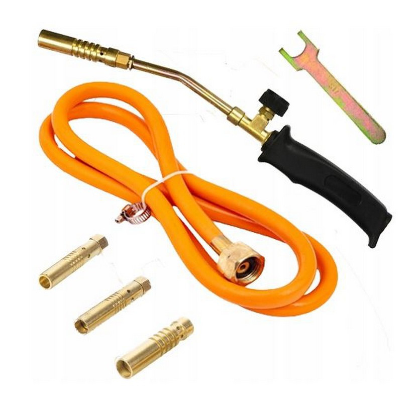 MASTERTOOL Пальник ручний газоповітряний MASTERTOOL з насадками Ø 13/14/17 мм 370 мм 157 г/год Киев - изображение 1