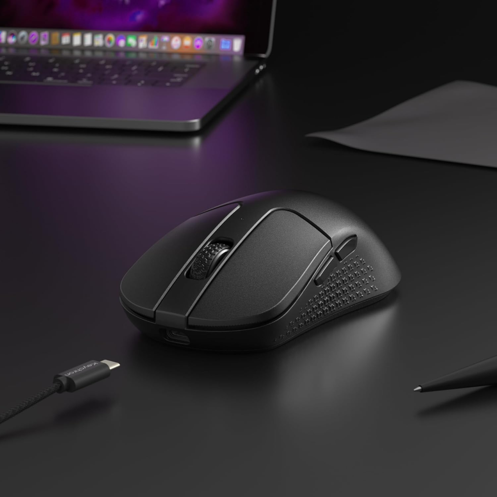 Бездротова ігрова миша Keychron M3 8K Black, PixArt 3950, 30000 DPI, 8000 Гц, Bluetooth 5.3, 2.4 ГГц, USB-C, 79 г Київ - фото 9