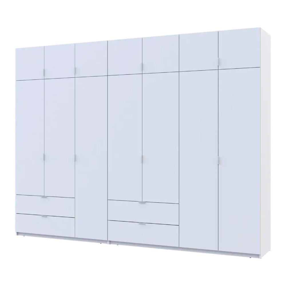 Шкаф для одежды Doros Лукас Белый 3+4 ДСП 315х50х240 DRS-011689 (42005134) Днепр - изображение 1