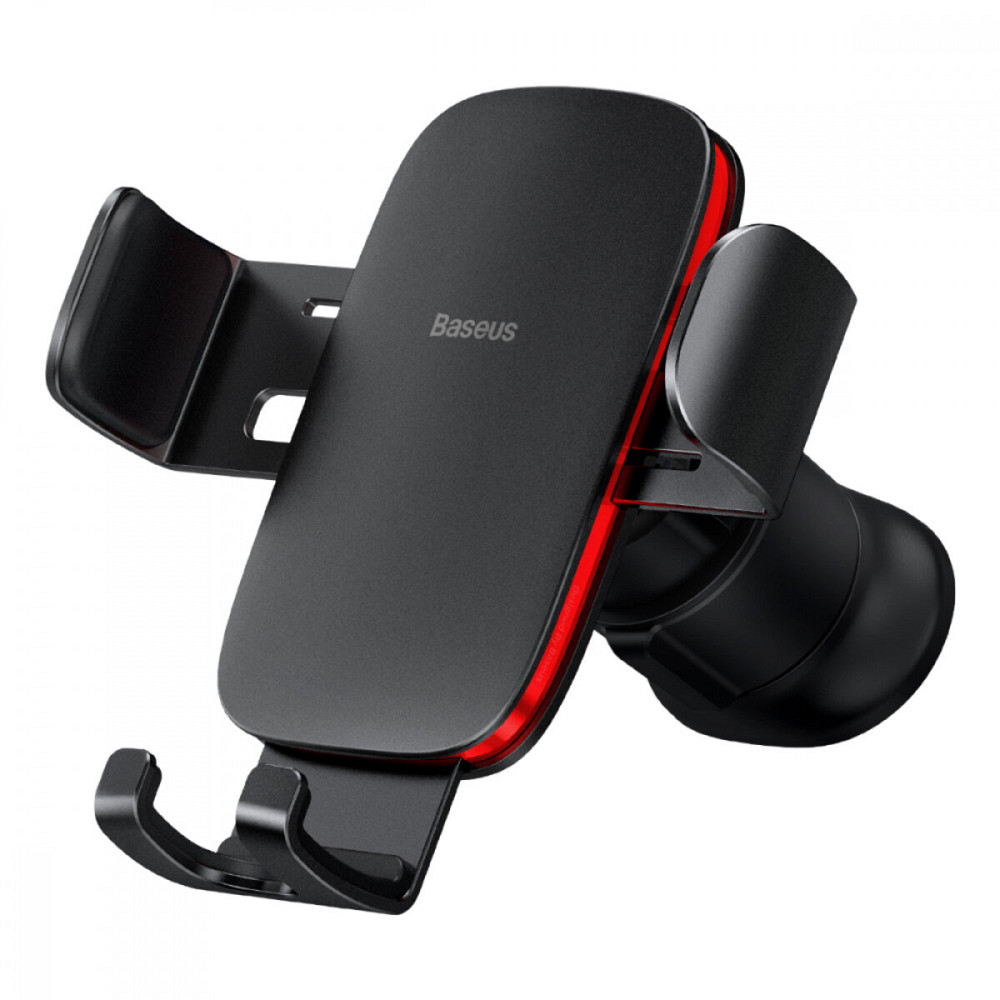 Тримач для мобiльного Baseus Metal AgeⅡ Gravity Car Mount (Air Outlet Version) Black Київ - фото 1