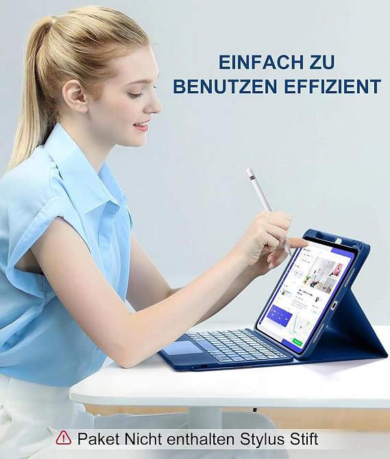 Чехол клавиатура для iPad A16 2025/iPad 10-го поколения (2022) A2696 / A2757 / A2777 Днепр - изображение 5