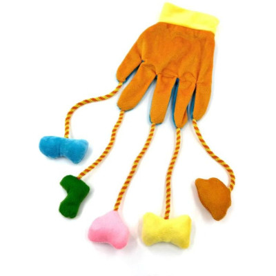 Игрушка для кошек Hippie Pet Перчатка оранжевая 30 см (HIPCT2304084O) Винница - изображение 1