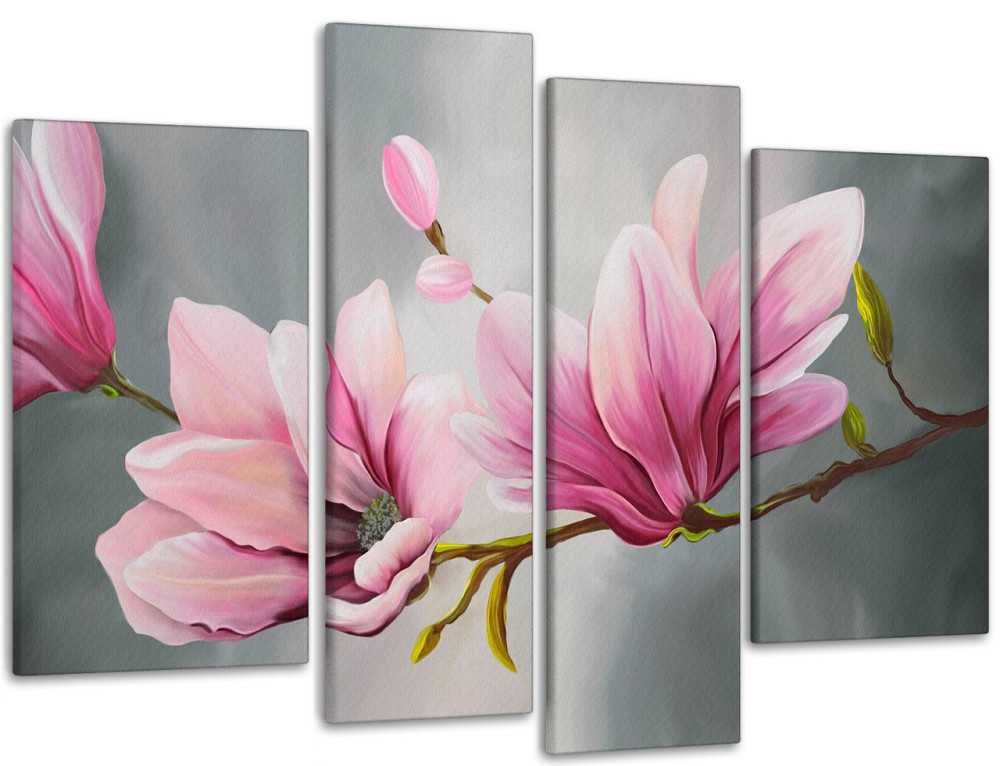 Модульна картина Абстракція Магнолія Art-114_4 Київ - фото 1