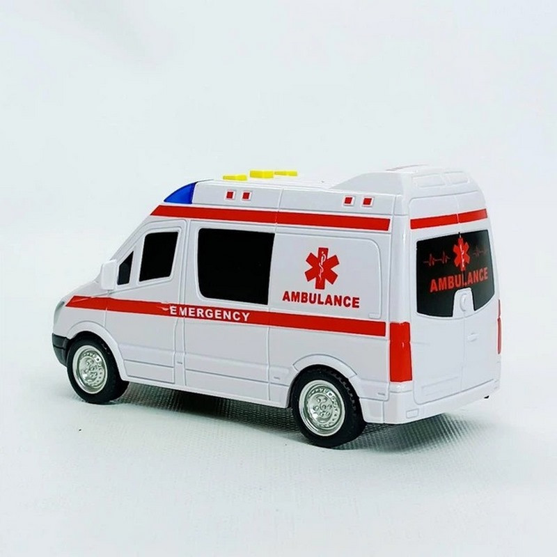 Дитяча автомодель "Швидка допомога" 7994, 17х7 см, звукові та світлові ефекти Вінниця - фото 3