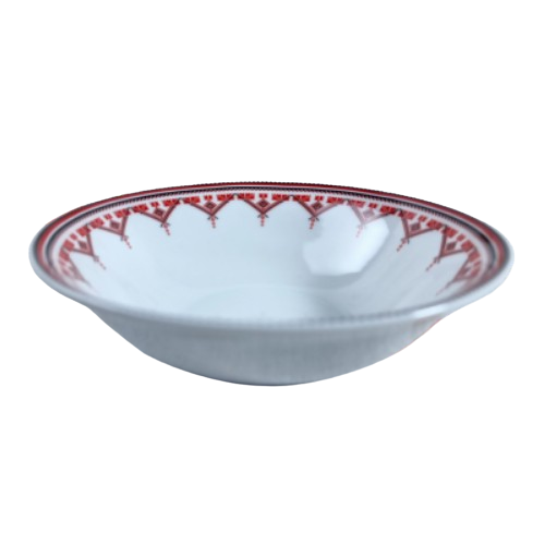 Салатник Вишиванка 17,8см 30005-005 червоний ромб S&T Житомир - изображение 1