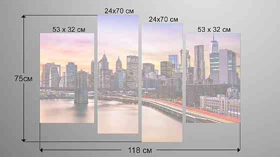 Модульна картина Місто Art-24_4 Київ