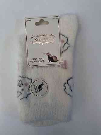 Зимние женские носки норка в ассортименте Золото Киев