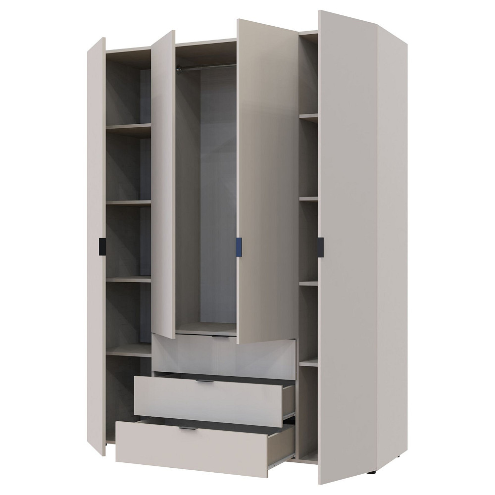 Шкаф распашной для одежды Doros Гелар 155х49,5х203,4 см Кашемир (DRS-011168) Львов - изображение 4