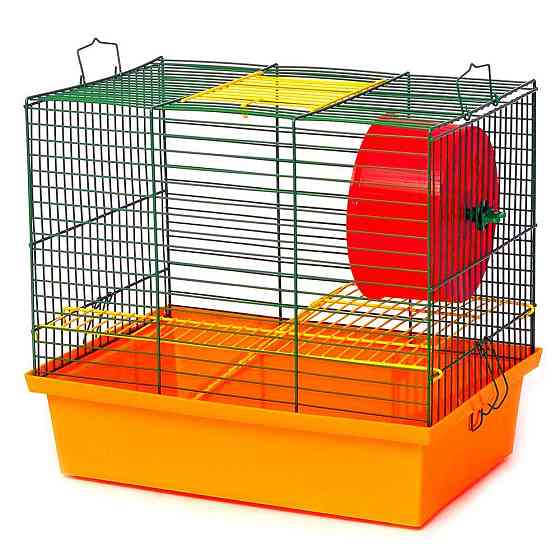 Клітка для дрібних гризунів Хом'як-2 оцинкована  33х23х29 см Лорі Київ