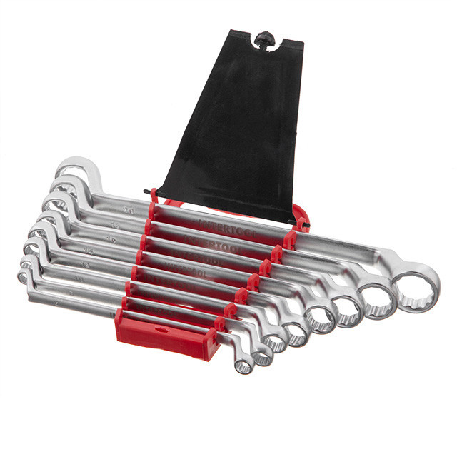 Ключі INTERTOOL накидні Cr-V, 8шт., 6-22мм - набір для дому і майстерні Львів - фото 5