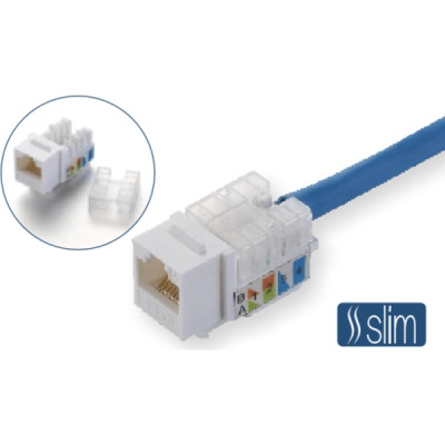 Модуль Keystone RJ45 UTP кат. 6, Slim, 110 IDC Kingda (KD-KJ2085UC6) Винница - изображение 1