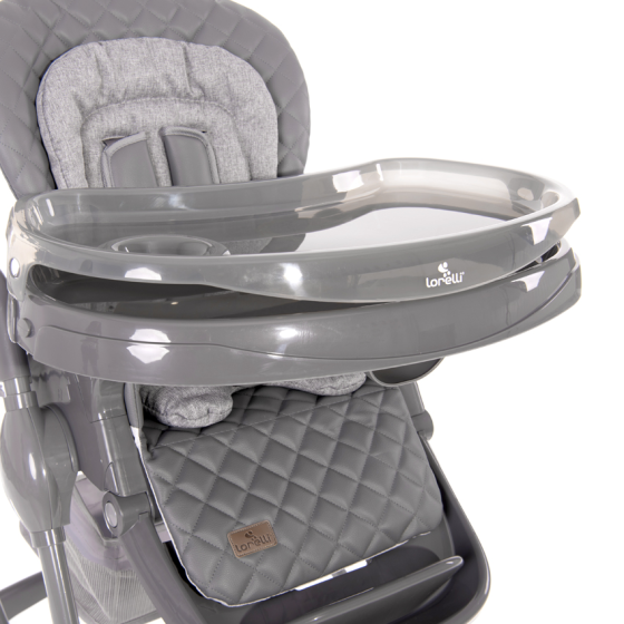 Детский регулируемый стульчик для кормления младенцев Bellissimo Cool Grey Pu Leather Lorelli Светло-серый Кривой Рог