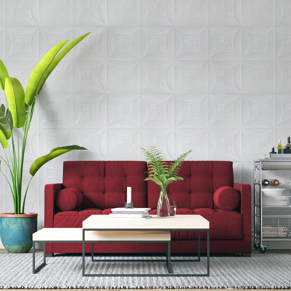 Панель 3D 700х700х6мм Белый SW-00001959 Днепр - изображение 5