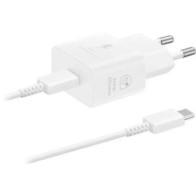 Зарядний пристрій Samsung 25W Power Adapter (w C to C Cable) White (EP-T2510XWEGEU) Вінниця - фото 1
