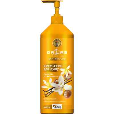 Гель для душа Dalas Масло ши и пряная ваниль 1000 г (4260637722621) Винница