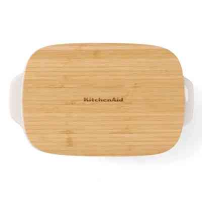 Форма для випікання KitchenAid з кришкою керамогранітна 1,9 л Кремова (CC006107-001) Вінниця