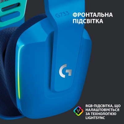 Навушники Logitech G733 Lightspeed Wireless RGB Gaming Headset Blue (981-000943) Вінниця - фото 6