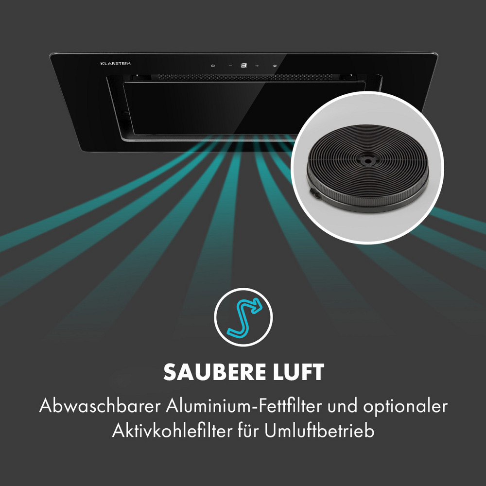 Модуль вентилятора вытяжки Hektor Eco 52 см 566 м³/ч сенсорное стекло черный черный (Германия, читать Ровно - изображение 5