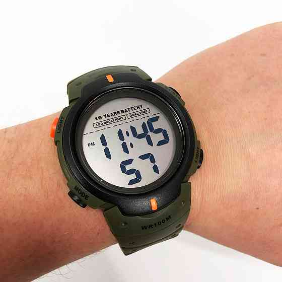 Армейские электронные часы SKMEI 1068AG, Часы наручные электронные для парней для походов NE-44 Львов