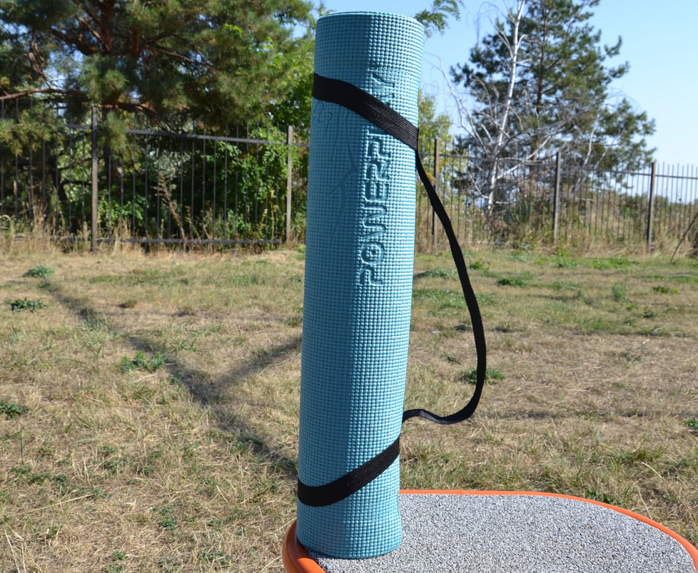 Килимок для йоги та фітнесу PowerPlay 4010 PVC Yoga Mat Зелений (173x61x0.6) Кам'янське - фото 7