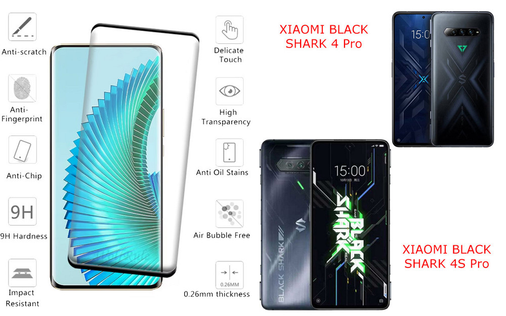 Захисне скло HyperGlass Pro для XIAOMI BLACK SHARK 4 Pro, 4S Pro – максимальна чутливість та захист Київ - фото 2