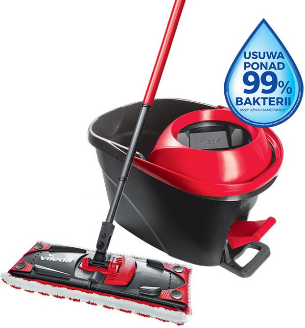 Набір для прибирання Відро 15 літрів та плоска швабра 34 см Vileda "Ultramax TURBO" (163425) Нововолинськ - фото 2