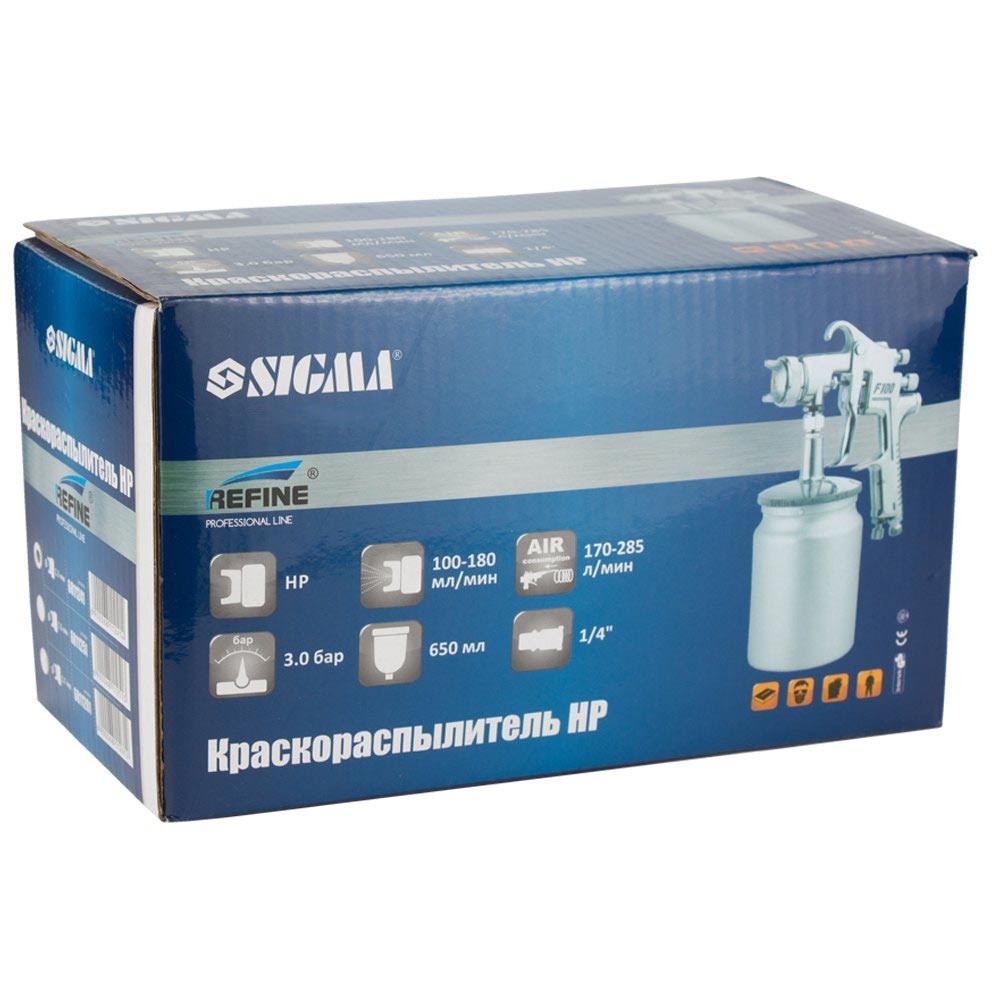 Refine Краскораспылитель НР Ø1.3 мм 170-285 л/мин 3 бар н/б 650 мл (мет) REFINE (6811241) Коломия - фото 3