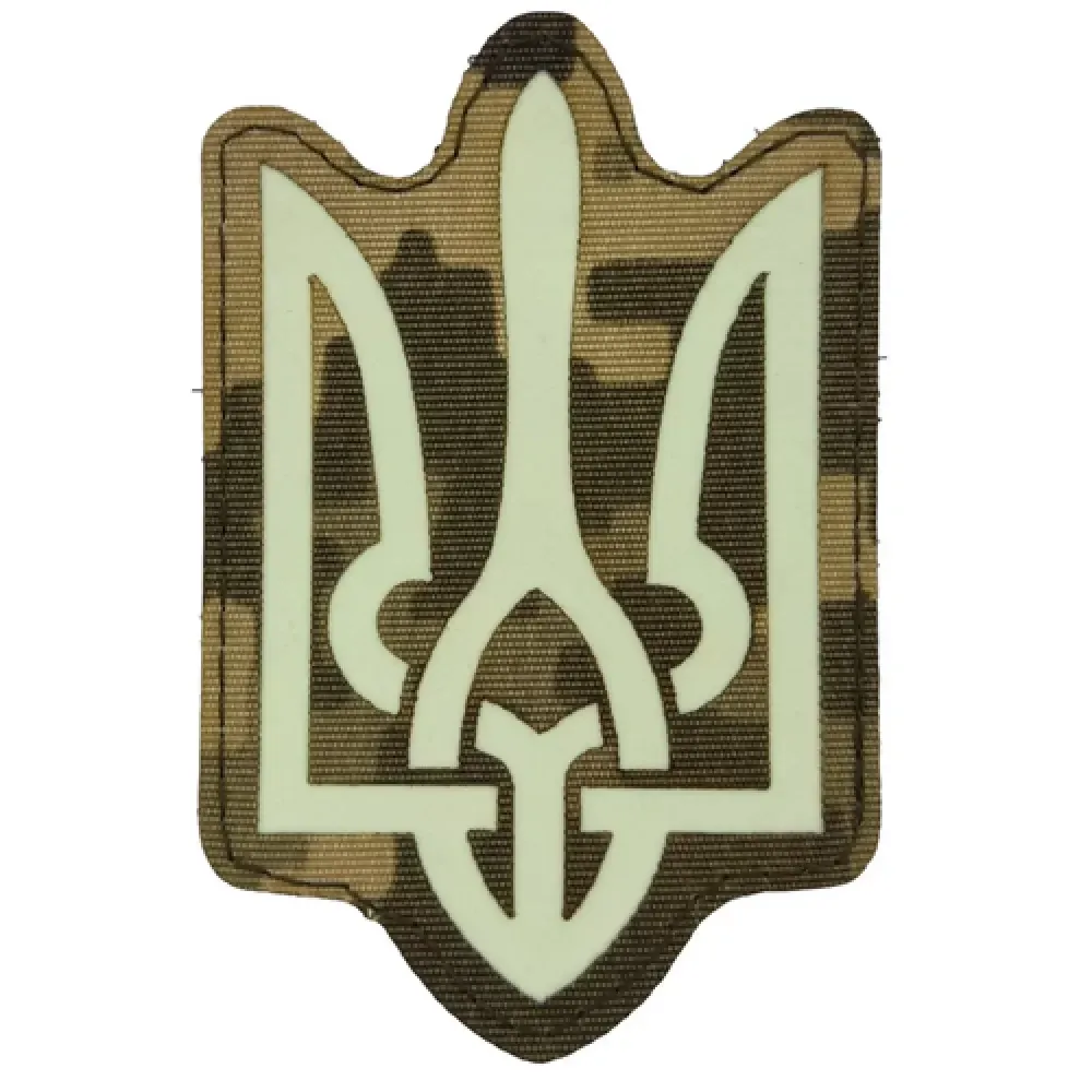 Патч / шеврон Герб світлонакопичувальний Laser Cut Запоріжжя - фото 1
