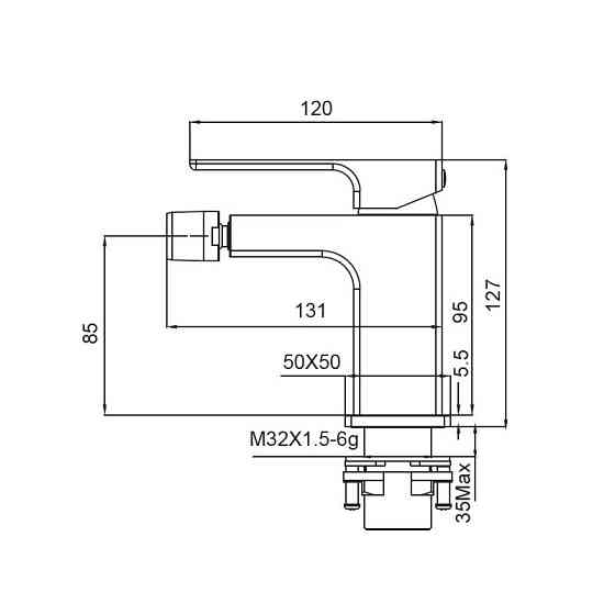 Змішувач для біде Koer KB-20009-05    ( KR3505 ) 35916 Харків