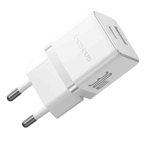 Мережевий зарядний пристрій Baseus Palm Fast Charger C+U 30W EU Moon White Одеса
