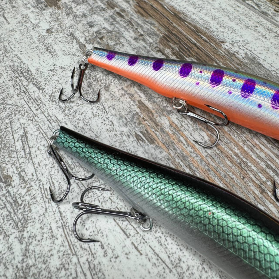 Набір воблерів різнокольорових 4шт для риболовлі, приманка з магнітом для лову хижих риб 12см 17г Київ