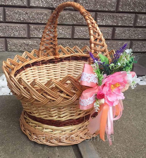 Корзина на Пасху | плетеная корзина из лозы | корзина пасхальная | корзина на Пасху Киев - изображение 5