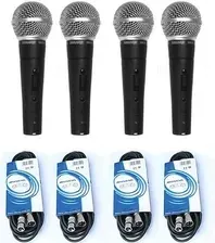 Микрофон Shure Sm 58 Se - Zestaw 4 Mikrofonów + 4 Kable Киев - изображение 1