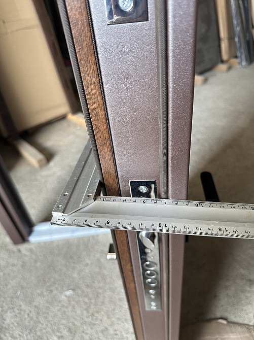 Двери уличные Redfort, модель НИКА Браун (Металл/МДФ), 2 контура Киев - изображение 5