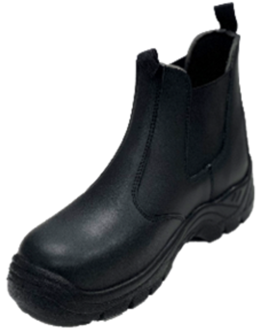 Чоботи низькі робочі з полірованої спилок шкіри YATO CHELSEA розм. 39, чорні з поліуретанов підошвою Одесса - изображение 1