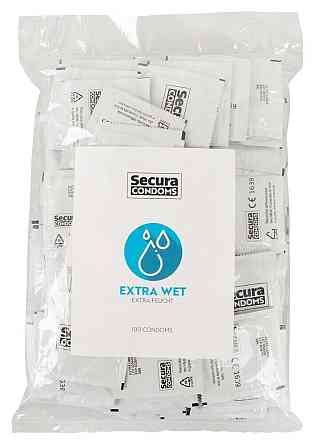 Презервативы увлажненные SECURA EXTRA WET 100 шт Sex Aura Киев