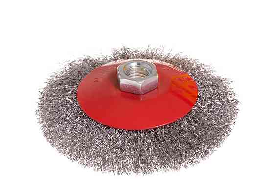 Щітка конусна MASTERTOOL з рифленого дроту Ø 115 мм М14 19-8211 Коломия